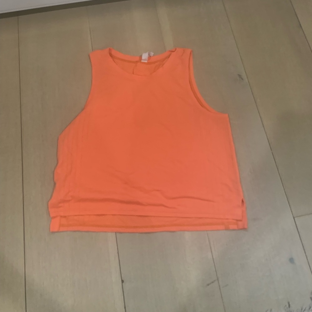 Orange soda train to be tank lululemon